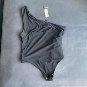 Nasty Gal One shoulder keyhole bodysuit